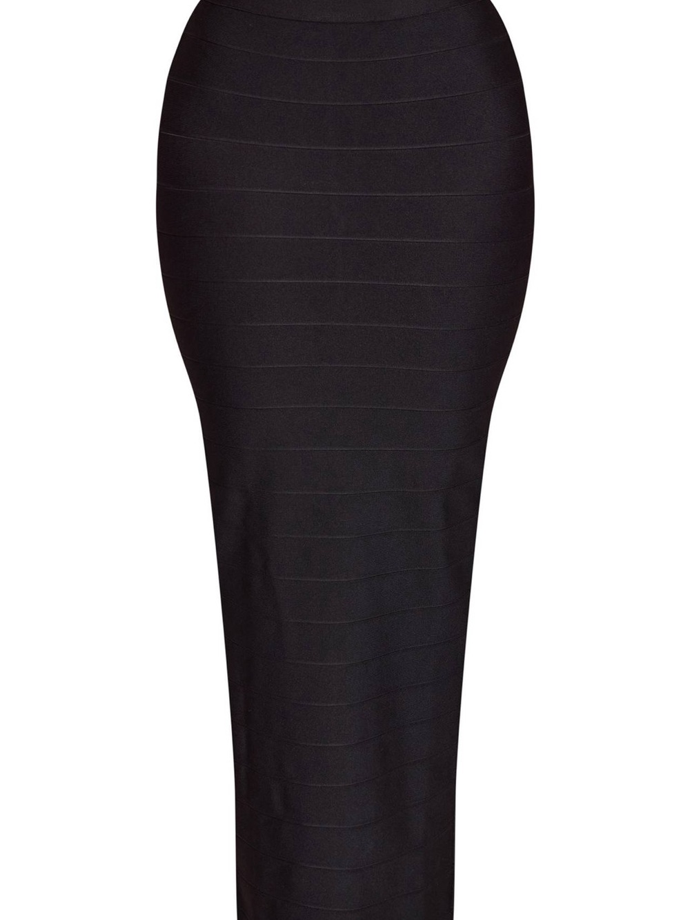 SHAPE BLACK BANDAGE MAXI SKIRT 18